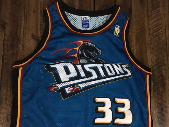 Vintage 90s Grant Hill Detroit Pistons NBA Basketball Champion