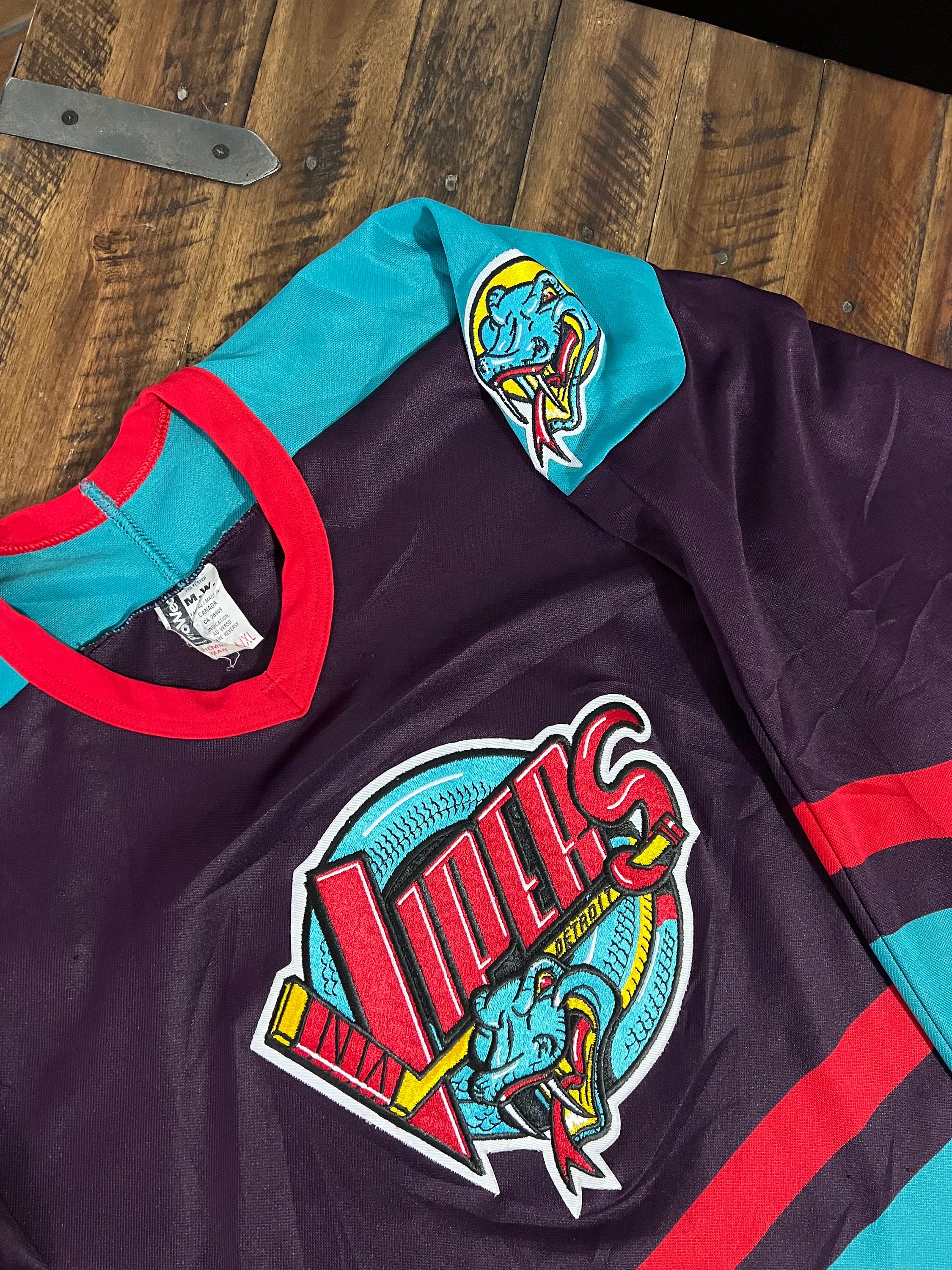 Bauer, Shirts, Vintage Houston Aeros Bauer Hw Minor League Hockey Jersey Size Xl