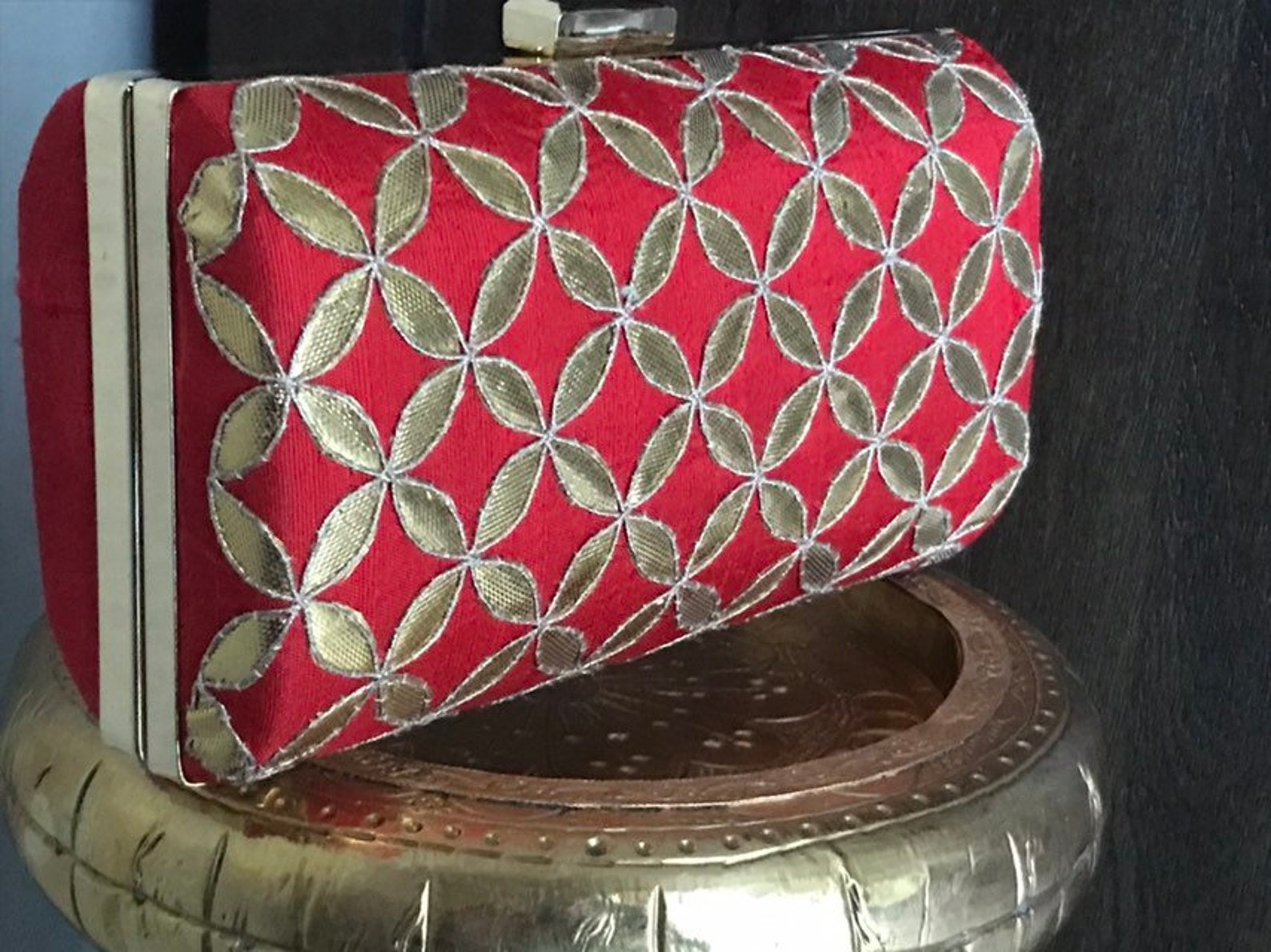 Red Clutch Purse Special Occasion Bag Red Clutch Bag Red Etsy