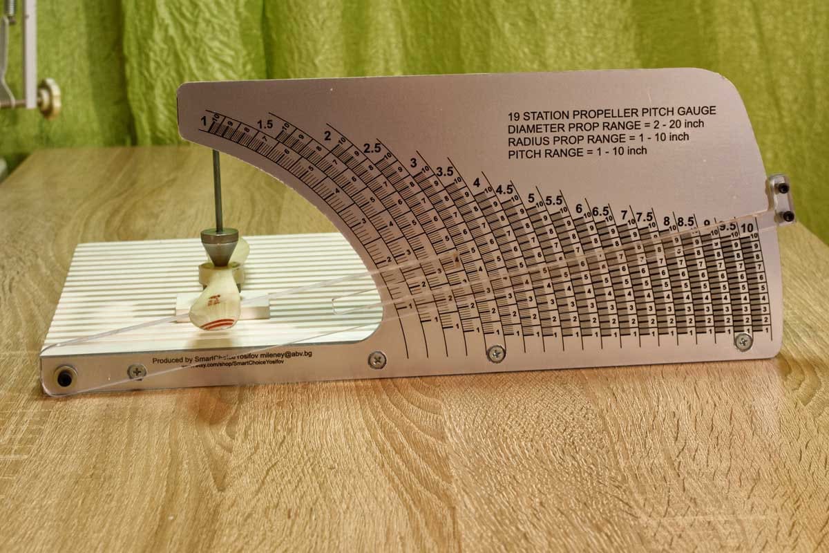 Propeller Pitch Gauge Measure up to a 20 Diam, Pitch up to 10'', Pitch