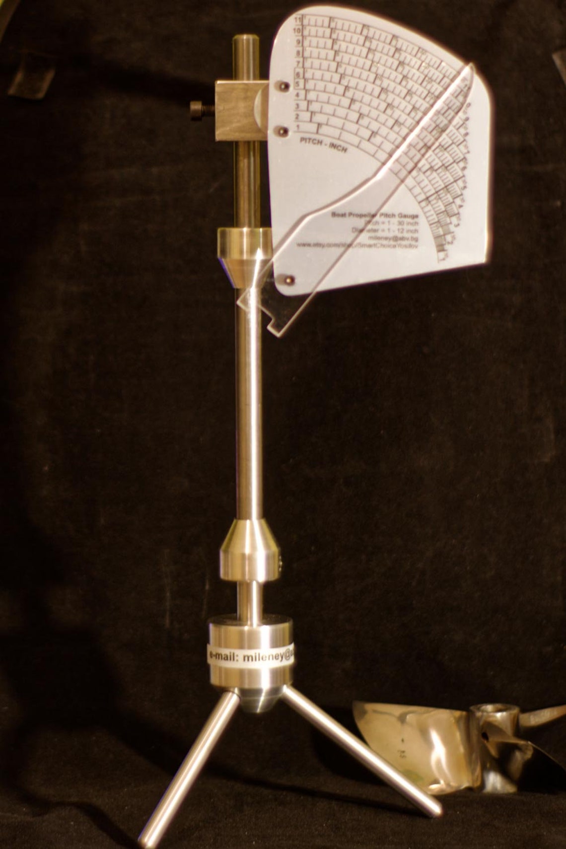 Boat Prop Pitch Gauge up to 12in or 13in Diameter and 30in Pitch