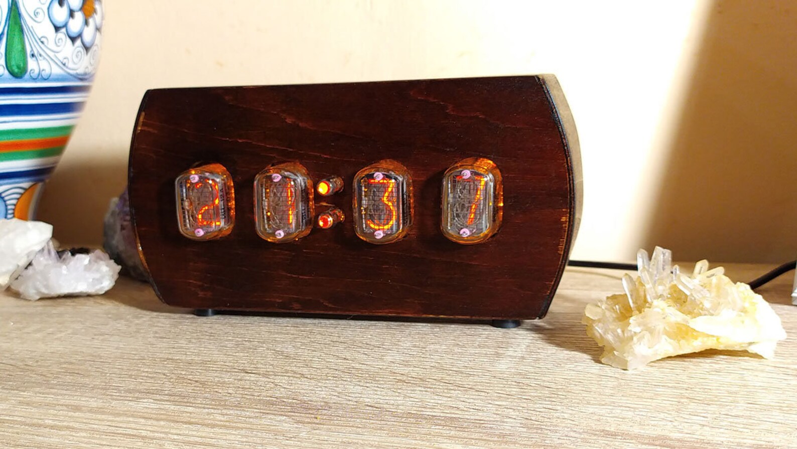 4K Desktop Backgrounds, Nixie Clock, 4K Wallpaper Desktop, Set of Nixie