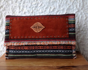 Ethnic Clutch Bag/Boho Handwoven Clutch/Tribal Large Clutch Bag/Thai Clutch Bag/Oversized Clutch/Aztec Bag