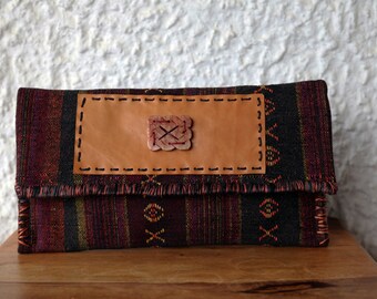 Ethnic Clutch Bag/Boho Handwoven Clutch/Tribal Large Clutch Bag/Thai Clutch Bag/Oversized Clutch/Aztec Bag