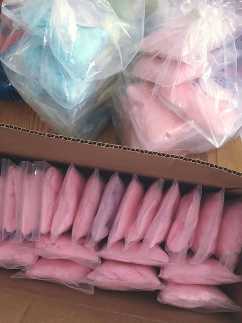mini cotton candy bags