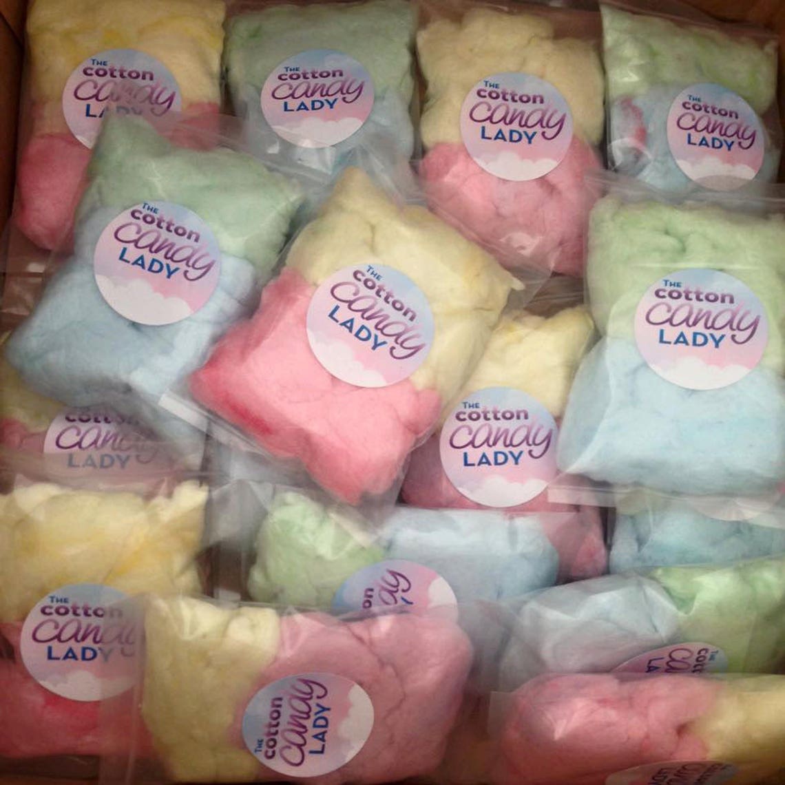 Mini Cotton Candy Favours 500 Small Cotton Candy Bags Mini Etsy