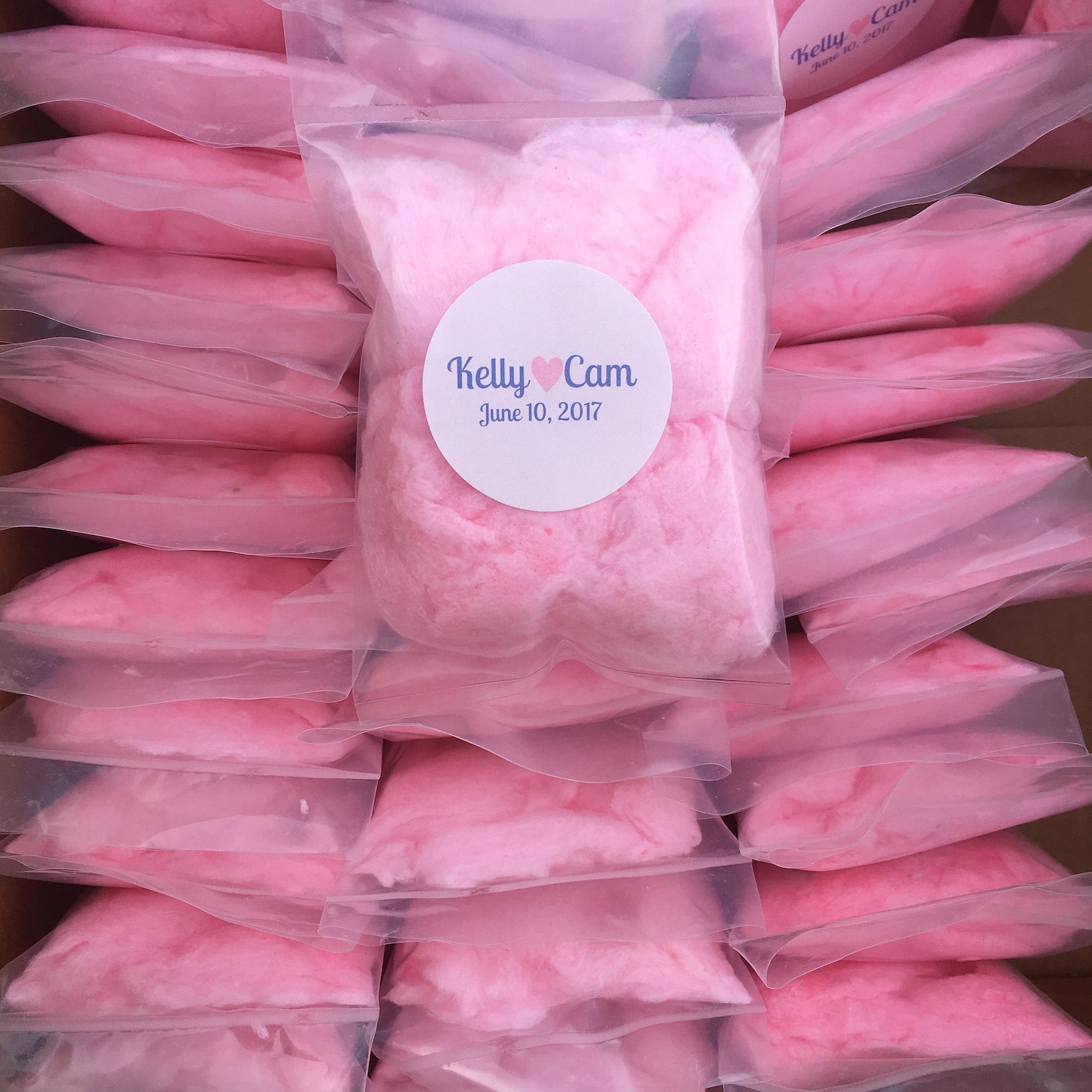Cotton Candy Favors 200 Cotton Candy Bags Goodie Bags | Etsy