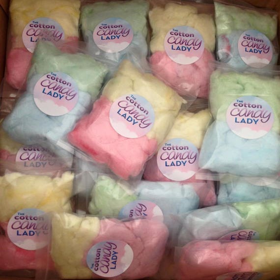 Items similar to Mini Cotton Candy Favors (20) Small Cotton Candy Bags