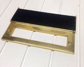 Polished Brass Internal Letter Box Tidy Draft Excluder