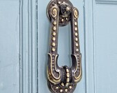 Aged Brass Regency Sherlock Door Knocker