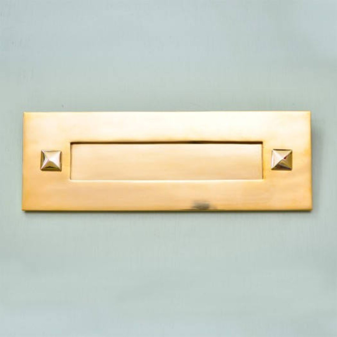 Polished Brass Traditional Letter Box Etsy