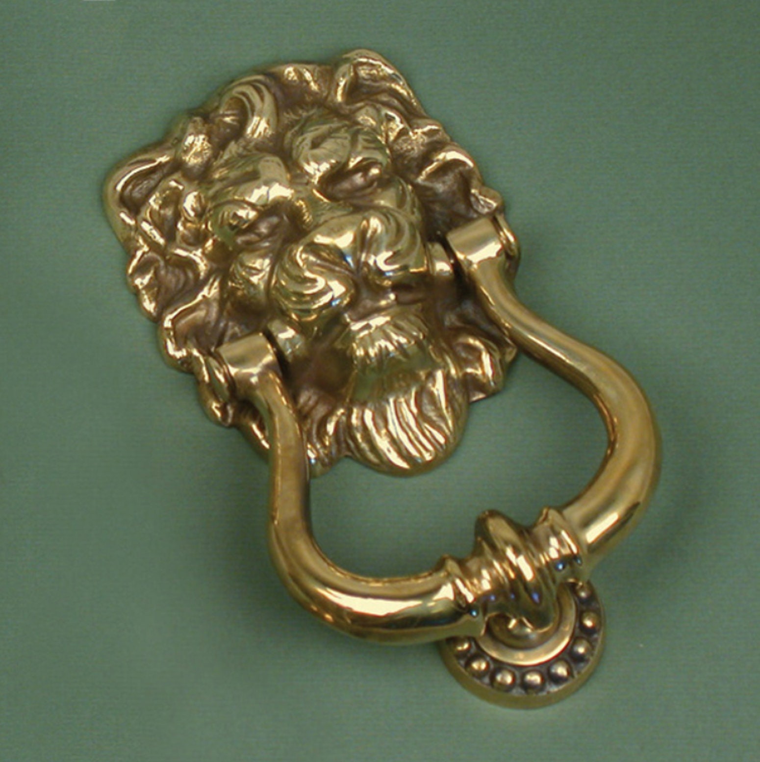 Vintage Lion Head Door Knocker for sale Only 2 left at 70