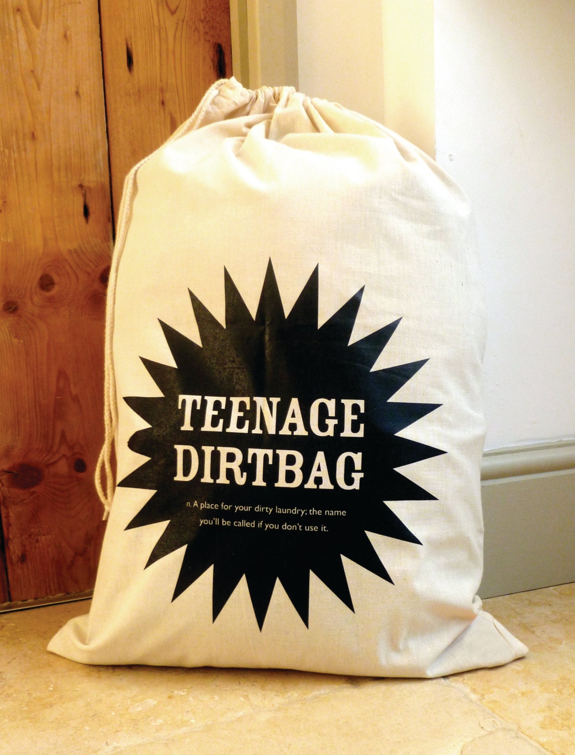 The original Teenage Dirtbag Drawstring Laundry Bag Etsy