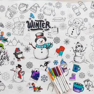 GIANT Winter Coloring Poster