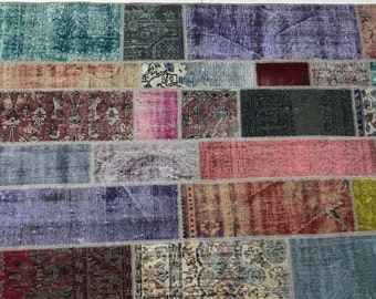 Inspectie Gelach analyse Turkish Vintage Patchwork Rugcolourful Vintage Patchwork Area - Etsy