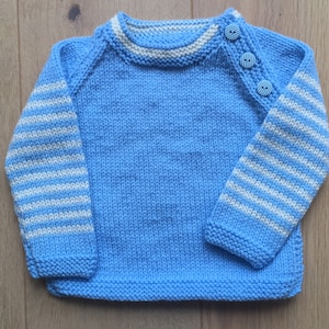 Baby Boy Jumper, Baby Boy Handknit, Baby Boy Sweater, Baby Jumper, Baby Handknit, Baby Sweater