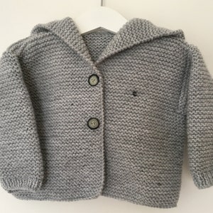 Baby cardigan, Baby jacket, Handknit baby cardigan, Baby knit,
