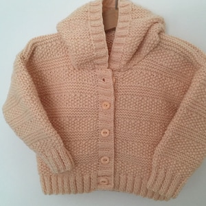Baby Cardigan, Baby Cardigan a mano, Baby Sweater, Baby Girl Cardigan