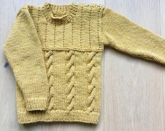 Baby Boy Jumper, Baby Boy Sweater, Baby Boy Handknit