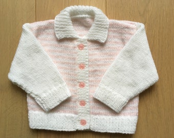 Baby girl cardigan, Baby cardigan, Baby handknit, Baby girl handknit, Baby girl jacket, Handknit cardigan