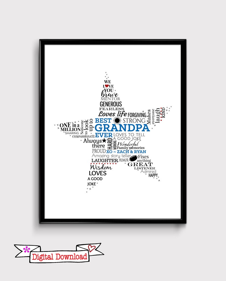 Download Personalized Grandparent Sign Grandparents Day Gift Grandpa Etsy