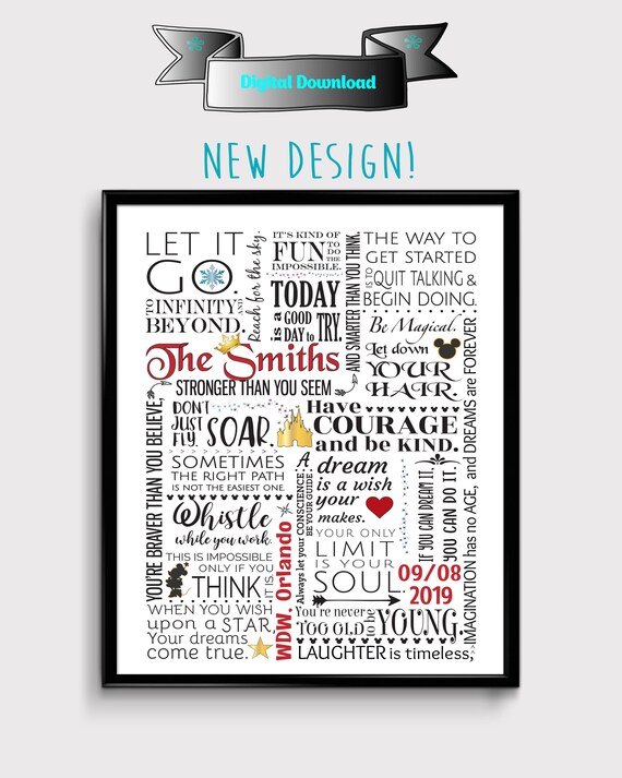Personalized Disney Gifts Personalized Disney Wedding Gift Etsy