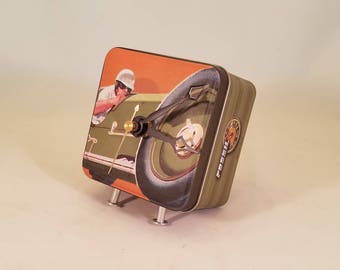 Metal Desk Clock,battery operated,hand made