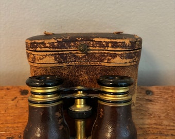 LeMaire Fabt Paris French Opera Glasses with original leather case