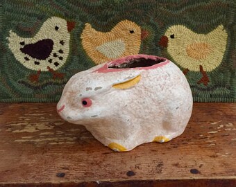 Jamieson Studio Folk Art Papier Mache Easter Bunny