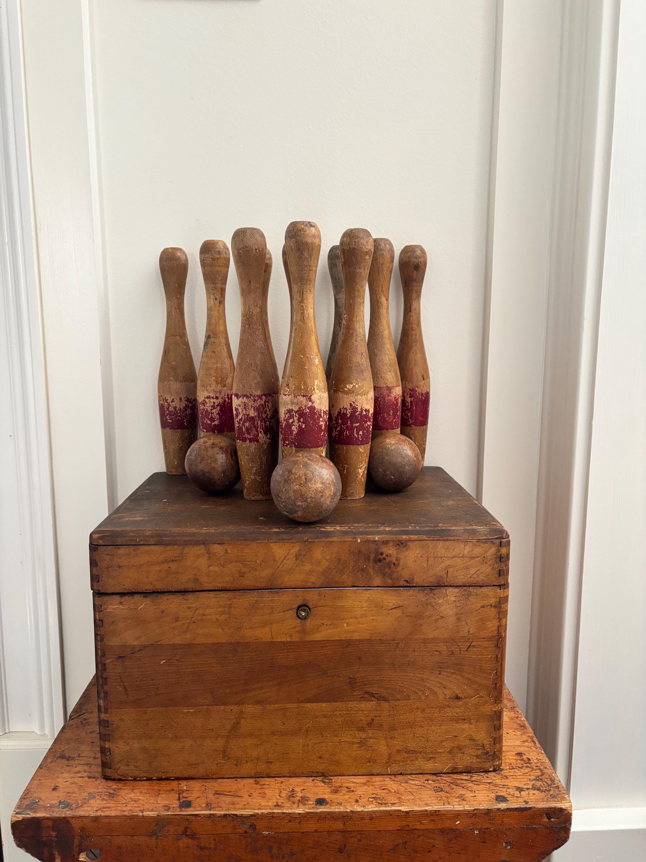 antique tabletop bowling game set – 86 Vintage アンティーク