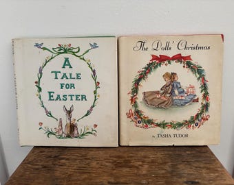 Set of 2 early edition Holiday TASHA TUDOR children’s books