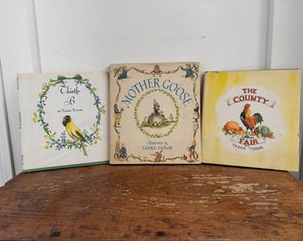 Set of 3 early edition Tasha Tudor books