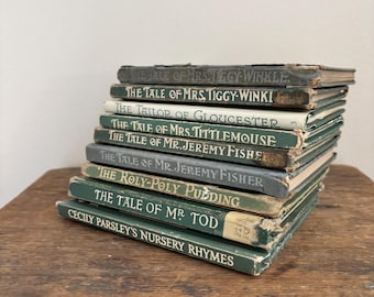 Collection of 7 (9 total) early edition Beatrix Potter children’s books