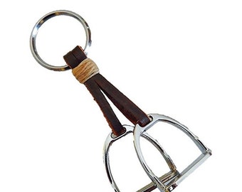 Western Stirrup Keychain Silver Zinc Alloy Equestrian Style Stirrup Key Ring Western Stirrup Keychain Silver Zinc Alloy Equestrian Style Stirrup Key Ring