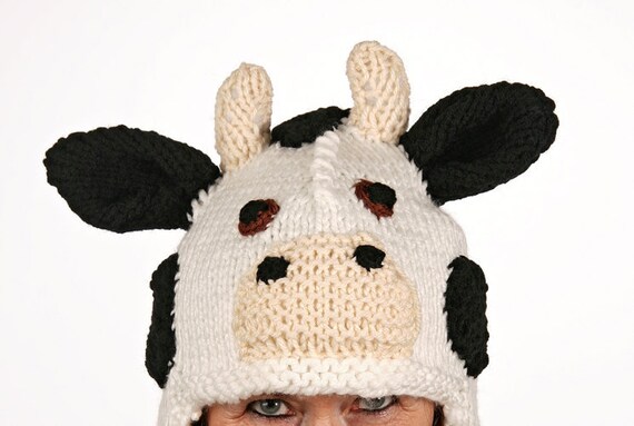 Hat Animal - UNIQUE - Handmade Funny Cow-shaped Hat for  display picture 2
