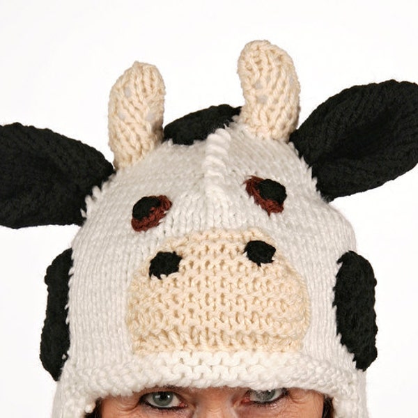 Chapeau animal pour enfants - UNIKAT - chapeau rigolo fait main en forme de vache