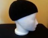 Mütze im DJ-Stil mit unterschiedlichen Rippen in schwarz (Ben, DJ-Mütze , Beanie)