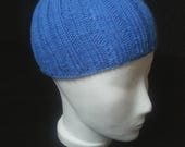 Mütze im DJ-Stil in blau (Ben, DJ-Mütze , Beanie)