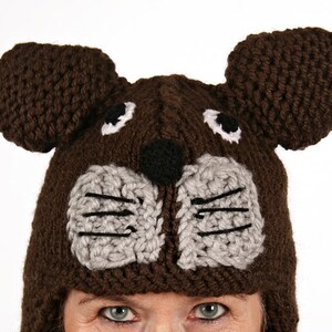 Capped animal for children - UNIKAT - handmade funny hat in teddy shape