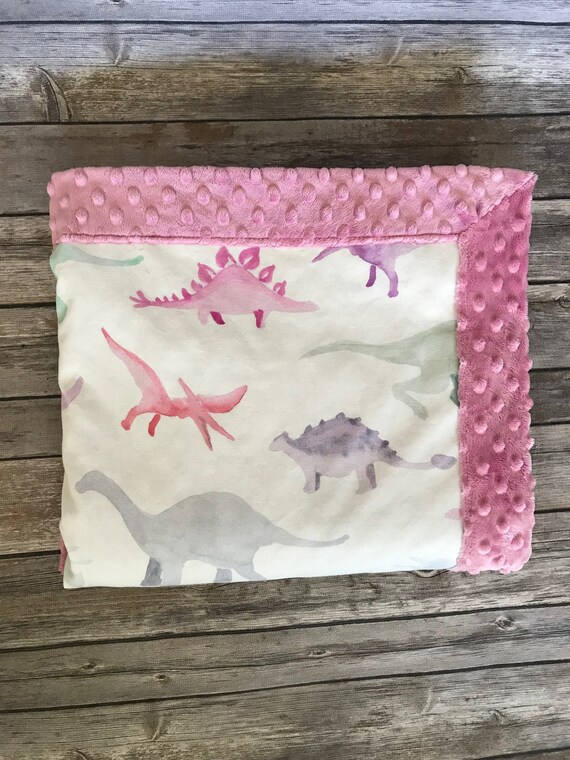 pink dinosaur blanket