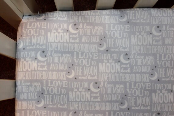 i love you to the moon and back crib bedding