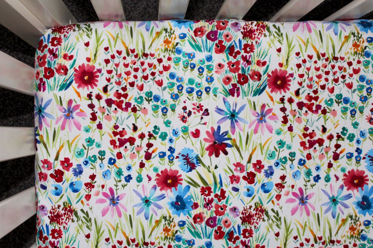 wildflower crib bedding