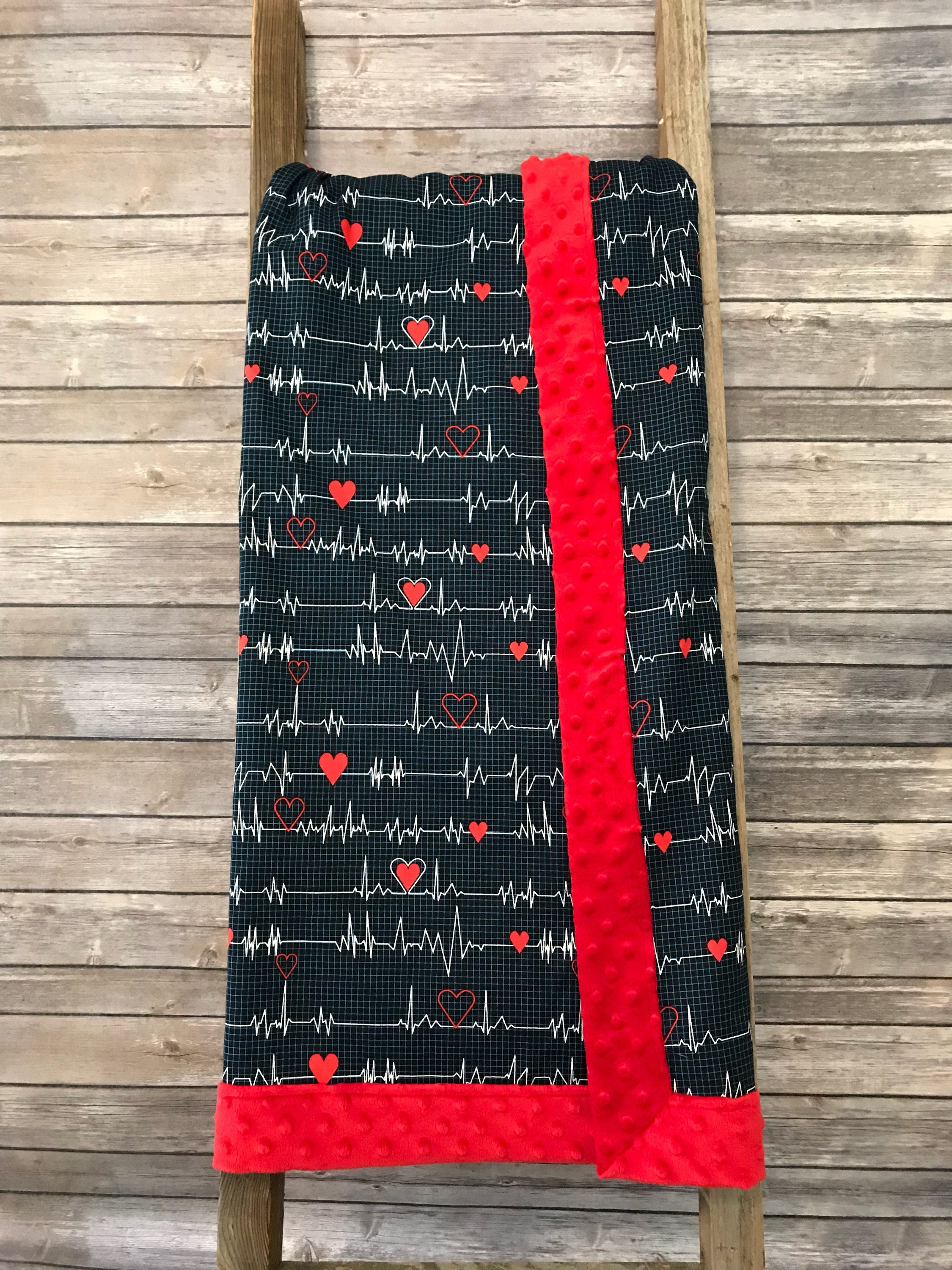 red minky blanket