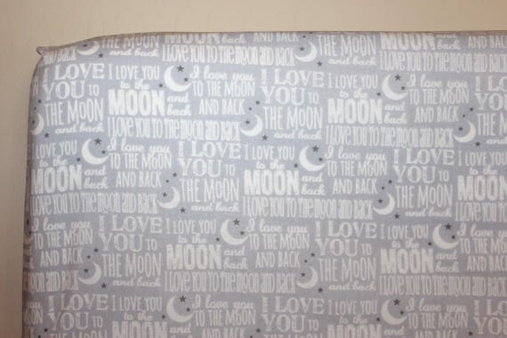 love you to the moon and back crib bedding