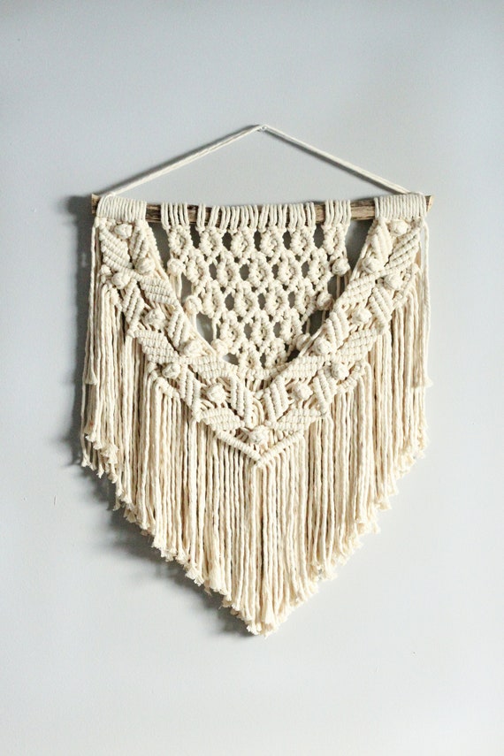 Wedding Decor Macrame Wall Hanging Textured Art Geometric Modern Boho Ready To Ship