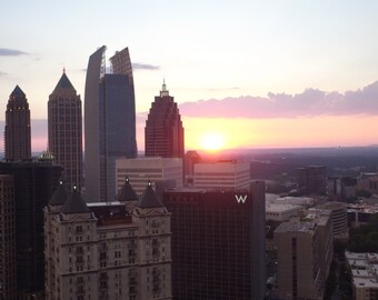 Atlanta Midtown zonsondergang