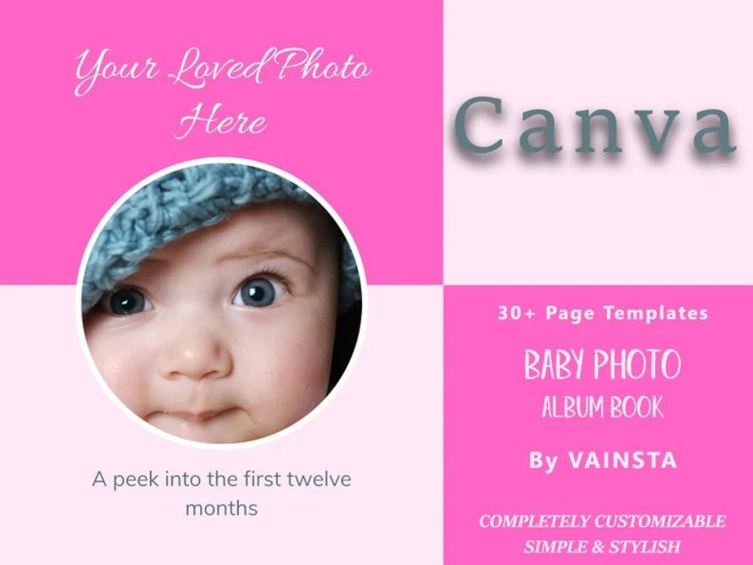 Baby Album Template, Baby Book Template, Baby Book Template Photo Book