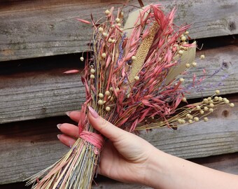 Dried Flowers Arrangement Boho Decorative Preserved Flowers Bouquet Mother's Day Valentine's Day Gift