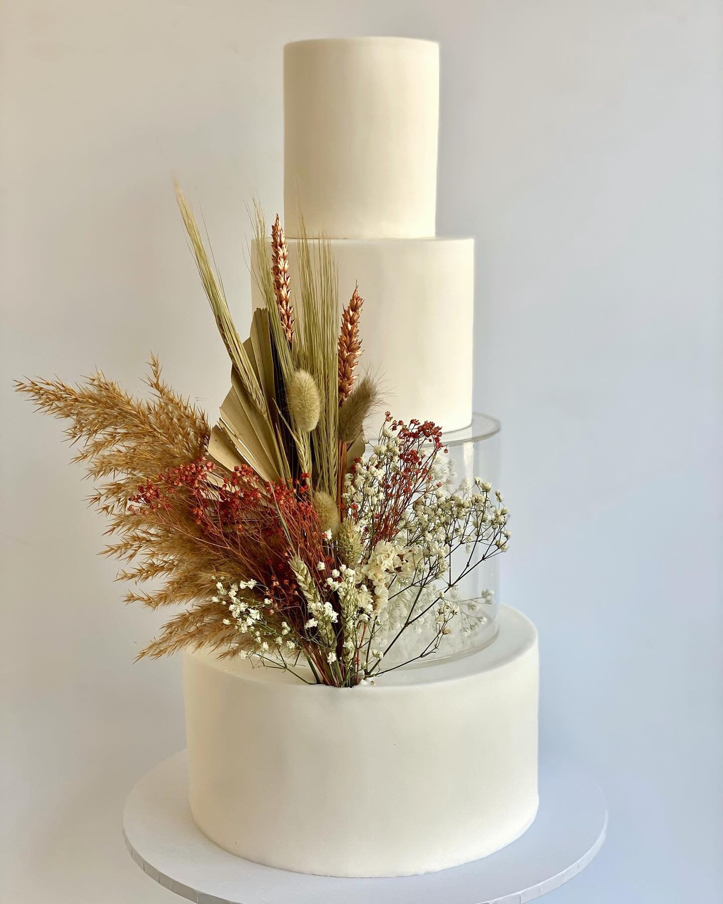 Wedding Cake Topper Dried Flower Bouquet Cake Topper Boho Cake Etsy UK