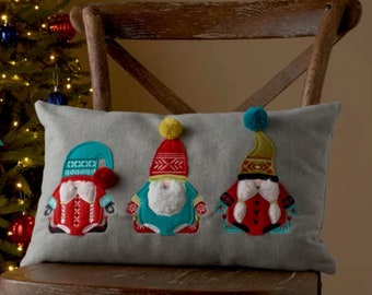Christmas Gnome Alpine Cushion Festive Themed Decorative Xmas Cushion Christmas Pillow Christmas Sofa Home Decor